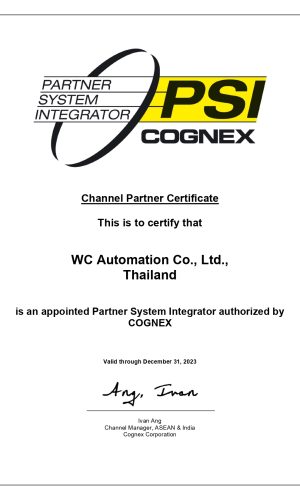WC Automation Co., Ltd. l 2023Cognex PSI Certificate_page-0001